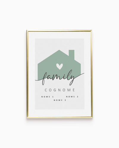 Poster Personalizzato Family Home