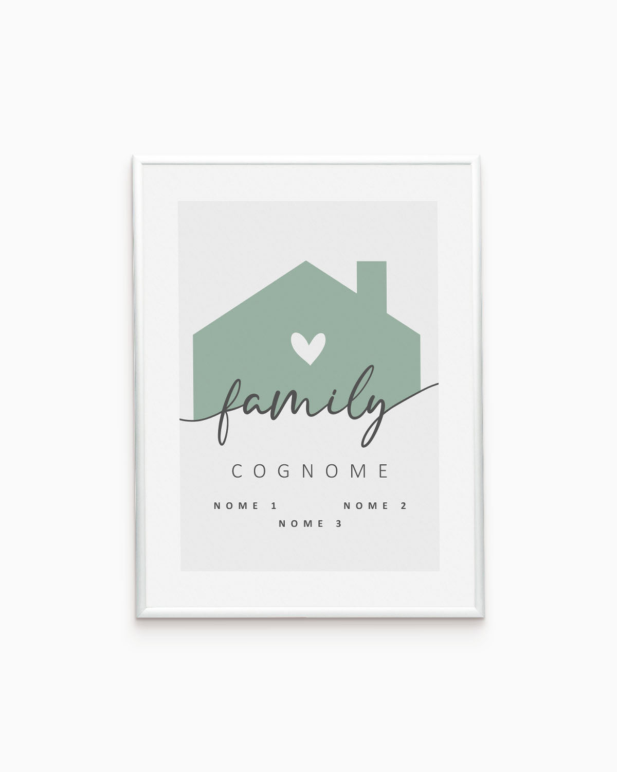 Poster Personalizzato Family Home