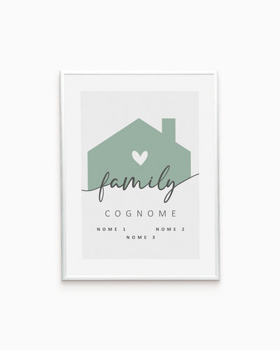 Poster Personalizzato Family Home