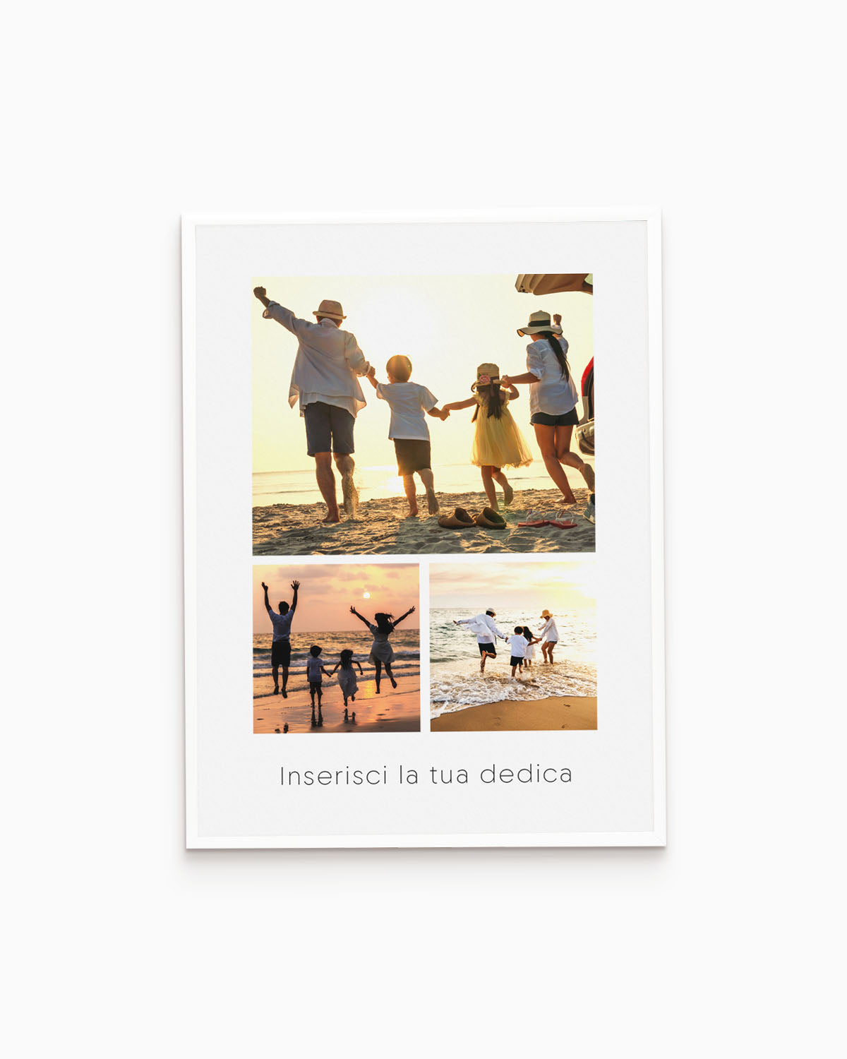 poster personalizzato con collage di foto, decorazione casa idea regalo per ambienti moderni #colore_cornice-bianca