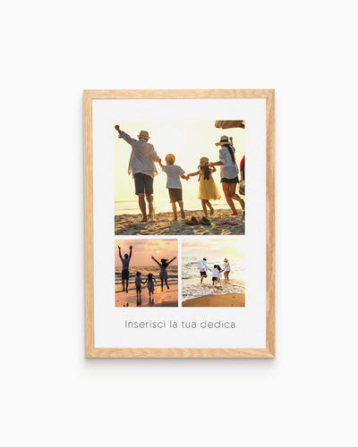 poster personalizzato con collage di foto, decorazione casa idea regalo per ambienti moderni 