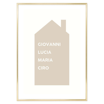 Poster Personalizzato Love My Family