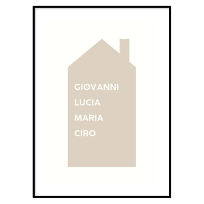 Poster Personalizzato Love My Family