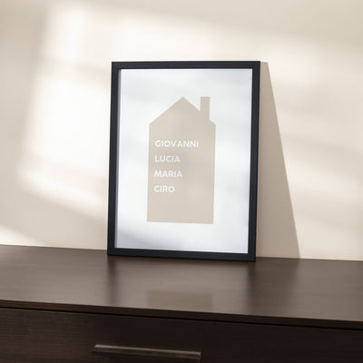 Poster Personalizzato Love My Family