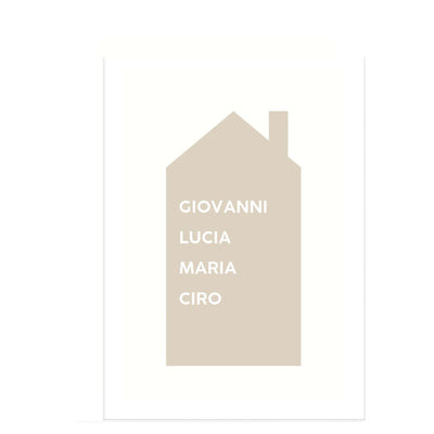 Poster Personalizzato Love My Family