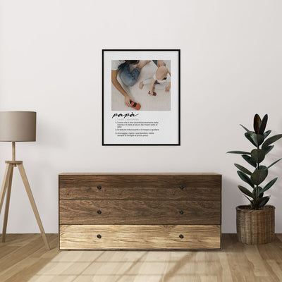Poster Personalizzato la definizione di Papà