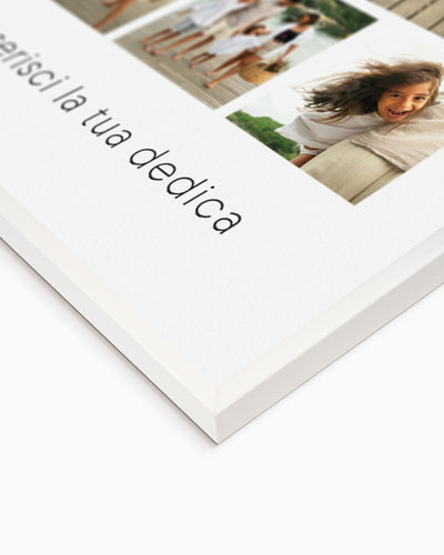 poster personalizzato con collage di foto, decorazione casa idea regalo per ambienti moderni 