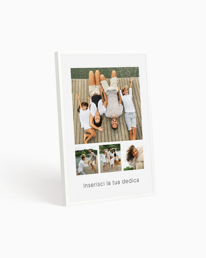 poster personalizzato con collage di foto, decorazione casa idea regalo per ambienti moderni 