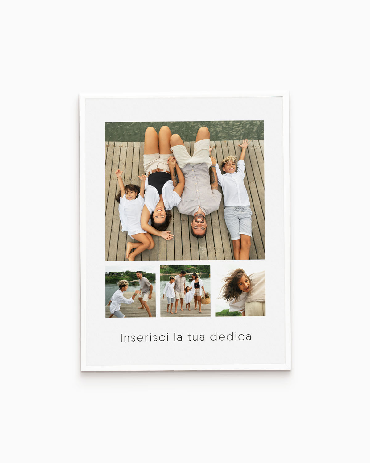 poster personalizzato con collage di foto, decorazione casa idea regalo per ambienti moderni #colore_cornice-bianca