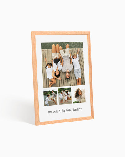 poster personalizzato con collage di foto, decorazione casa idea regalo per ambienti moderni 