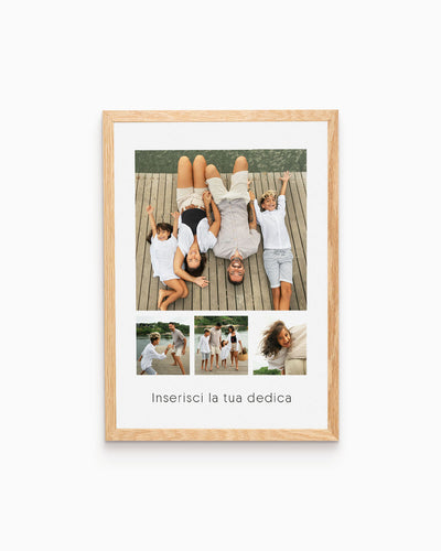poster personalizzato con collage di foto, decorazione casa idea regalo per ambienti moderni 