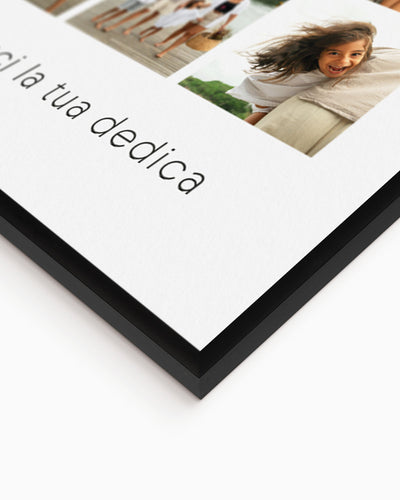 poster personalizzato con collage di foto, decorazione casa idea regalo per ambienti moderni 