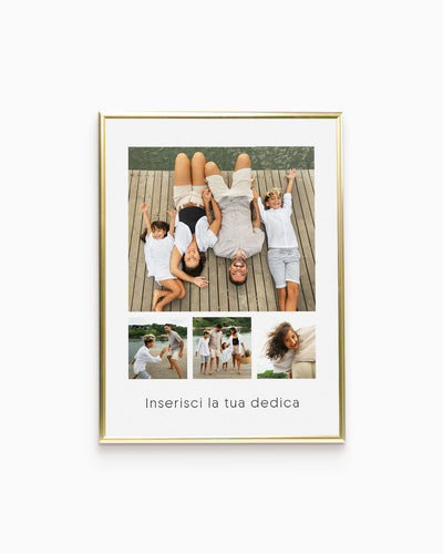poster personalizzato con collage di foto, decorazione casa idea regalo per ambienti moderni 