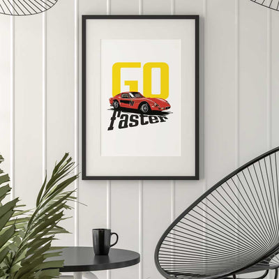 Poster Iconic Red Car
