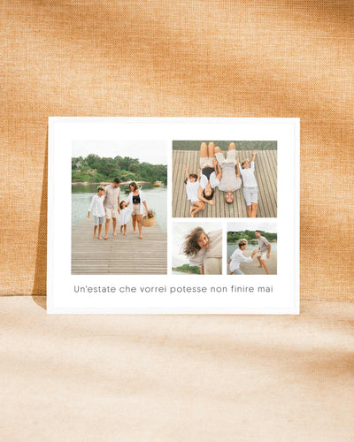 poster personalizzato con collage di foto, decorazione casa idea regalo per ambienti moderni 