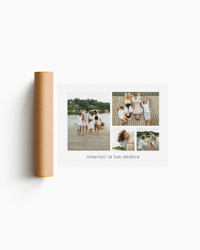 poster personalizzato con collage di foto, decorazione casa idea regalo per ambienti moderni 