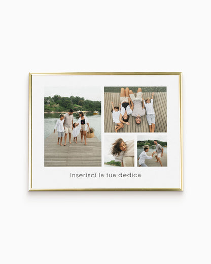 poster personalizzato con collage di foto, decorazione casa idea regalo per ambienti moderni 