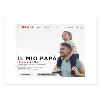 Poster Personalizzato Il mio papà