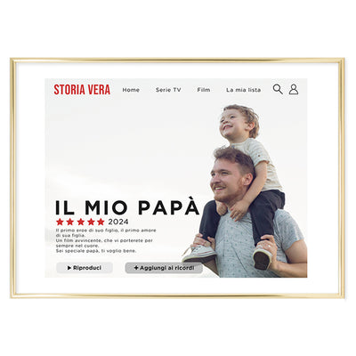 Poster Personalizzato Il mio papà