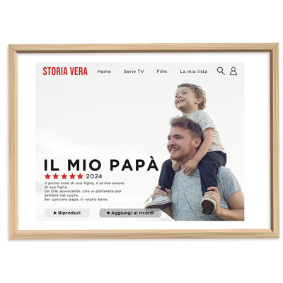 Poster Personalizzato Il mio papà