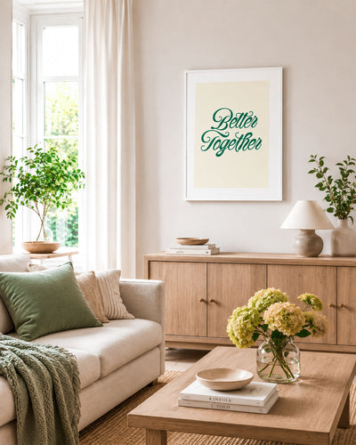 poster Typography con testi e citazioni, decorazione casa ideale per ambienti moderni 