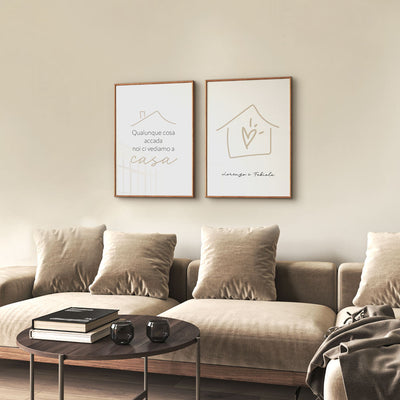Poster Personalizzato Casa siamo noi