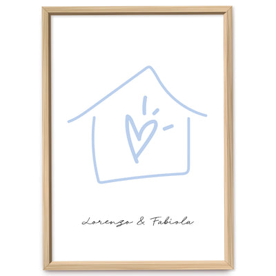 Poster Personalizzato Casa siamo noi