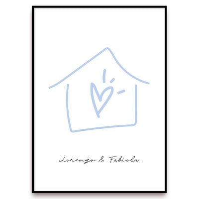 Poster Personalizzato Casa siamo noi