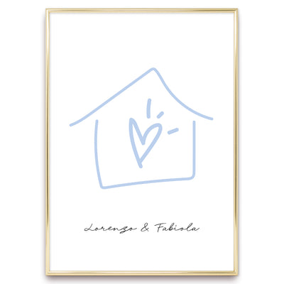 Poster Personalizzato Casa siamo noi
