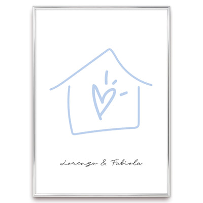 Poster Personalizzato Casa siamo noi