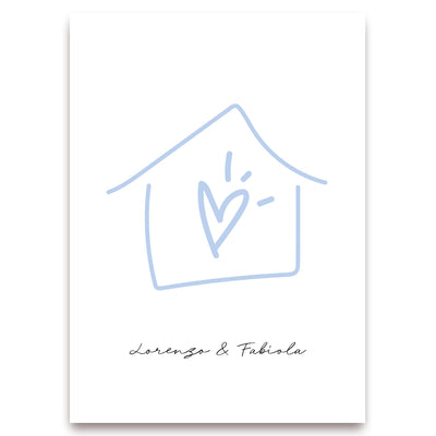 Poster Personalizzato Casa siamo noi
