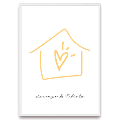 Poster Personalizzato Casa siamo noi