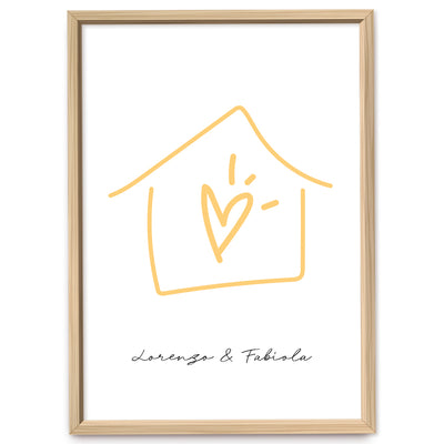 Poster Personalizzato Casa siamo noi