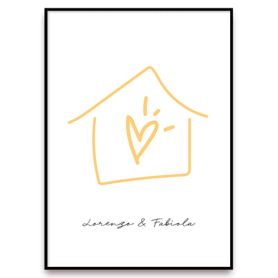 Poster Personalizzato Casa siamo noi