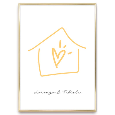 Poster Personalizzato Casa siamo noi