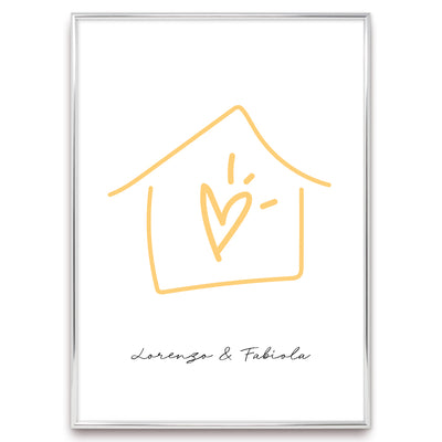 Poster Personalizzato Casa siamo noi