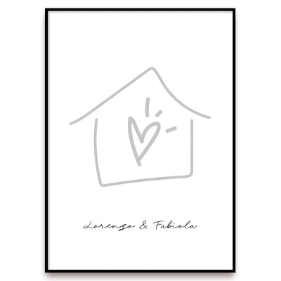 Poster Personalizzato Casa siamo noi