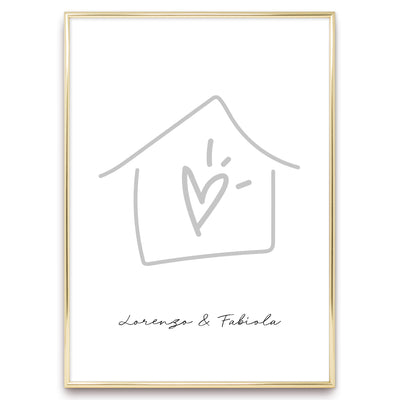 Poster Personalizzato Casa siamo noi
