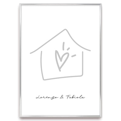 Poster Personalizzato Casa siamo noi