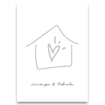 Poster Personalizzato Casa siamo noi