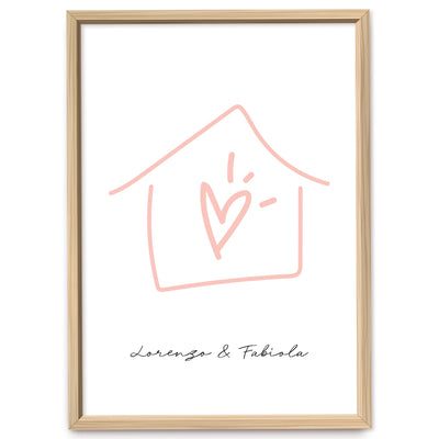 Poster Personalizzato Casa siamo noi
