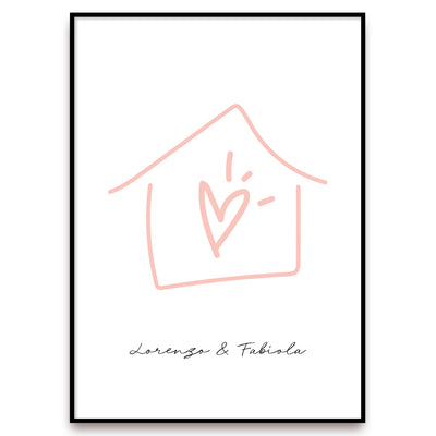 Poster Personalizzato Casa siamo noi