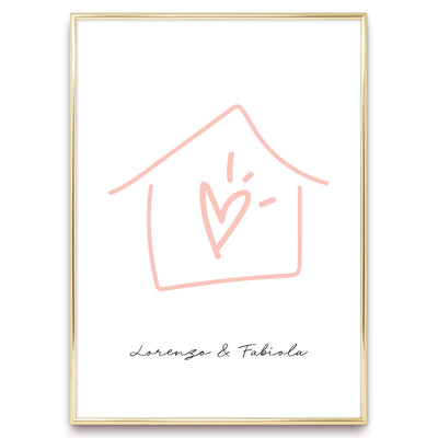 Poster Personalizzato Casa siamo noi