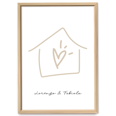 Poster Personalizzato Casa siamo noi