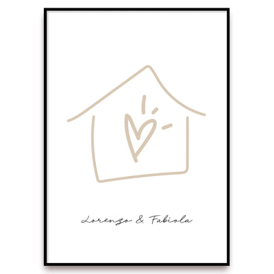 Poster Personalizzato Casa siamo noi