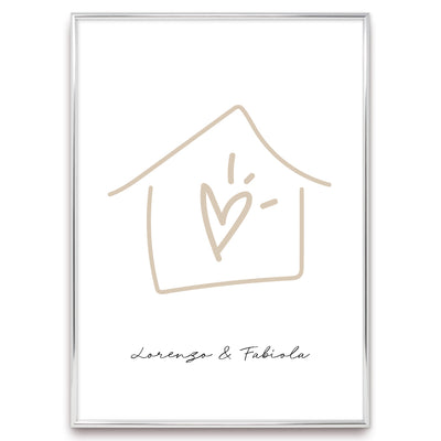 Poster Personalizzato Casa siamo noi