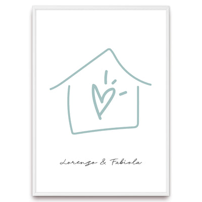 Poster Personalizzato Casa siamo noi