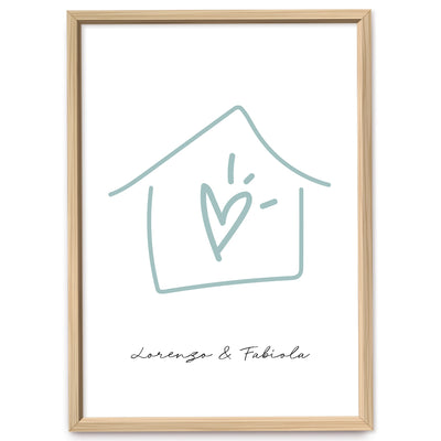 Poster Personalizzato Casa siamo noi
