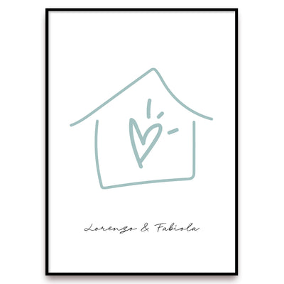 Poster Personalizzato Casa siamo noi