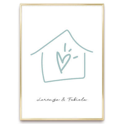 Poster Personalizzato Casa siamo noi